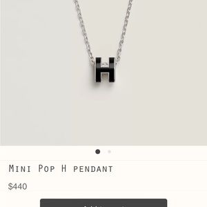 Hermes Mini Pop H pendant necklace